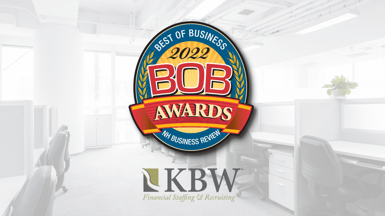 KBW Financial Staffing & Recruiting Voted Best Executive Search Service